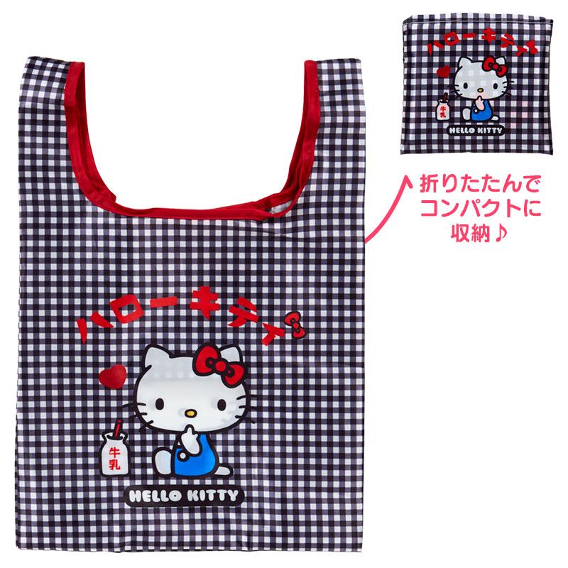 Hello Kitty Eco Shopping Tote Bag mini Black Sanrio Japan 2025