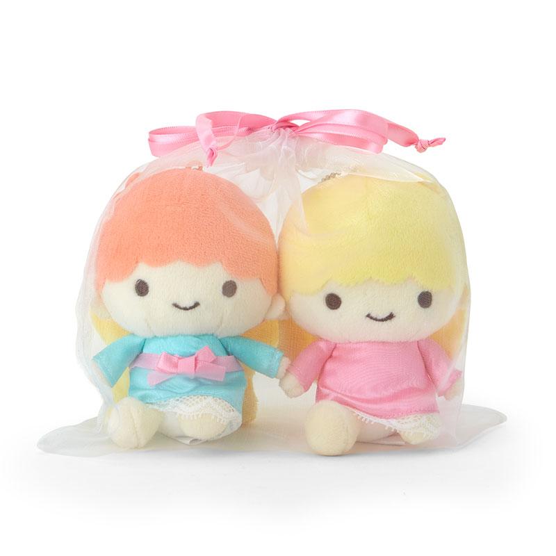 Little Twin Stars Kiki Lala Plush Mascot Keychain Vintage Retro Sanrio Japan