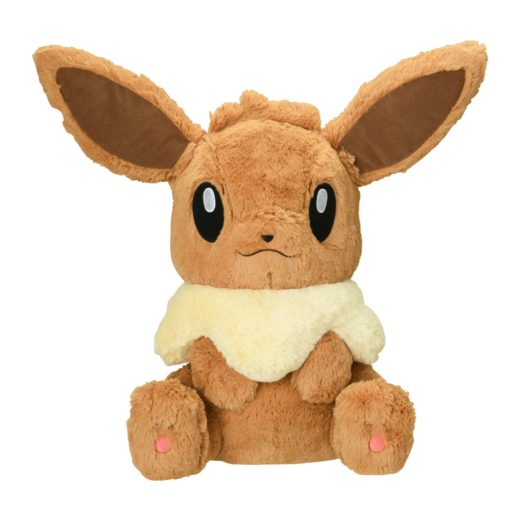 Eevee Eievui Fluffy Plush Doll BIG Pokemon Center Japan