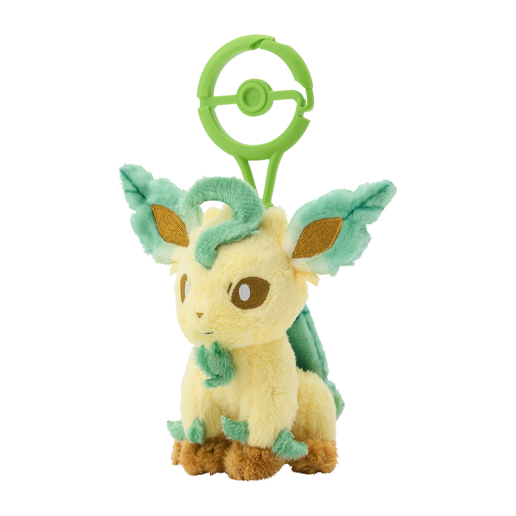 Leafeon Leafia Plush Keychain with Carabiner Pokemon Center Japan 2024