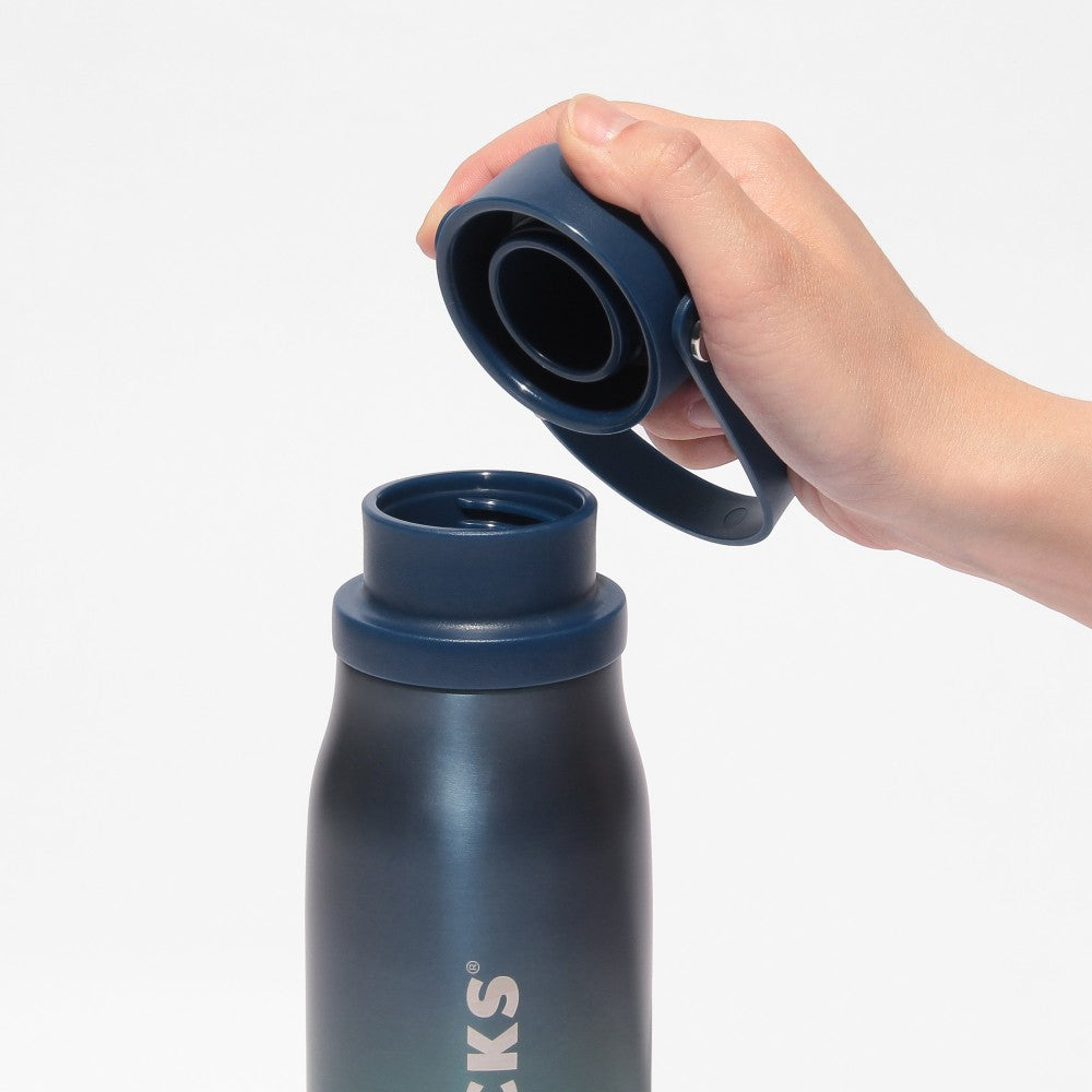 Starbucks Japan Handle Lid Stainless Bottle Dual Blue Gradiention 532ml 2025