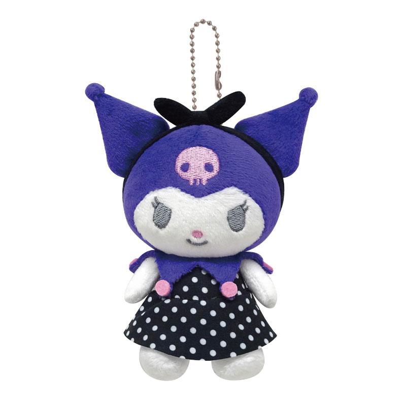 Kuromi Plush Mascot Holder Keychain Vintage Retro Sanrio Japan 2024