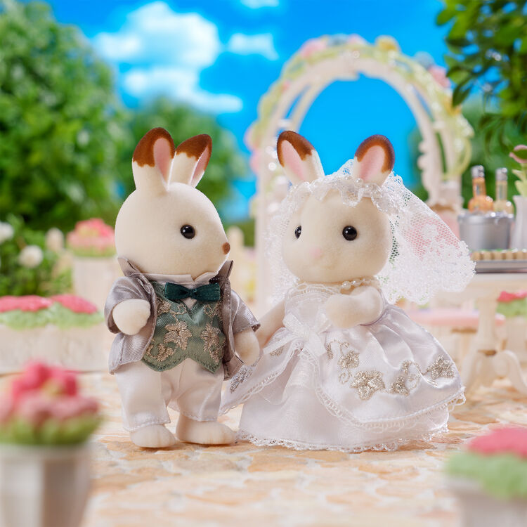 Sylvanian Families Lovely Wedding Pair Set Ivy Embroidery Rabbit Japan 2025