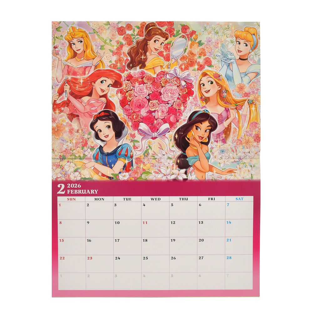 Disney characters Wall Calendar 2026 Disney Store Japan 2025