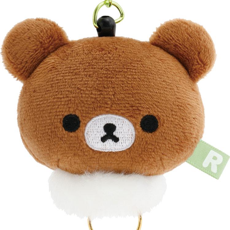 Chairoikoguma Reel Plush Keychain Key Holder Face San-X Japan 2025 Rilakkuma