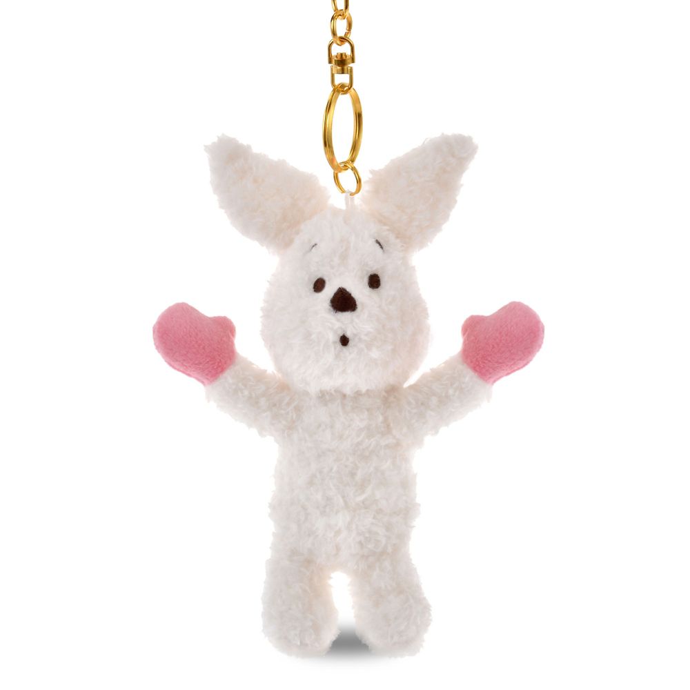Piglet 2WAY Snow Plush Keychain Reversible White Pooh Disney Store Japan 2025