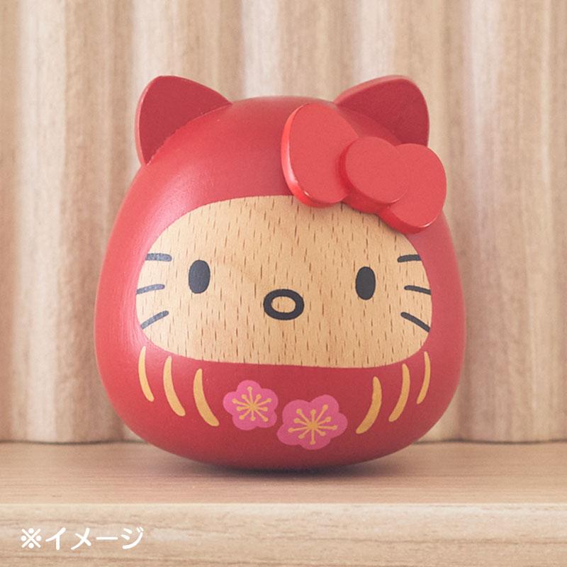 Hello Kitty Wood Daruma Sanrio Japan 2025