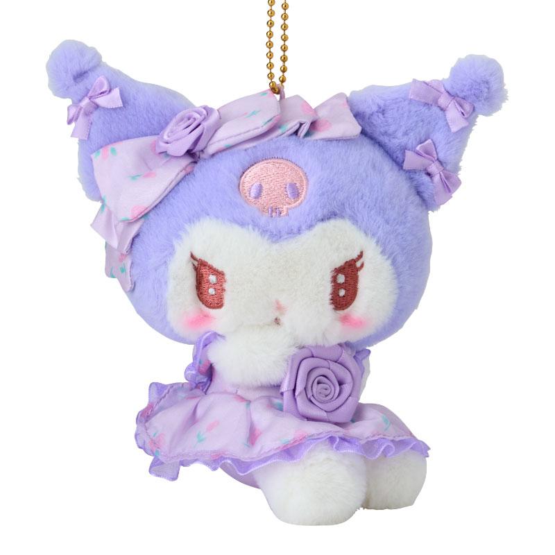 Kuromi Plush Mascot Holder Keychain Dolly Rose Sanrio Japan 2024