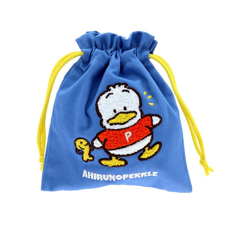 Ahiru no Pekkle Drawstring Pouch Sagara Embroidery Retro Sanrio Japan 2025