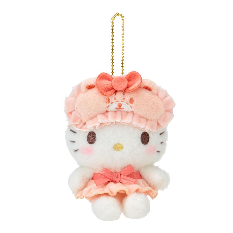 Hello Kitty Plush Mascot Holder Keychain Best Friend Pajamas Sanrio Japan 2024