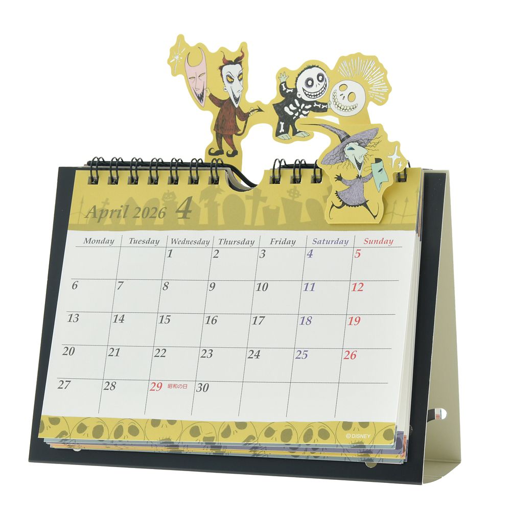 Nightmare Before Christmas Calendar Desktop 2026 Pop Up Disney Store Japan