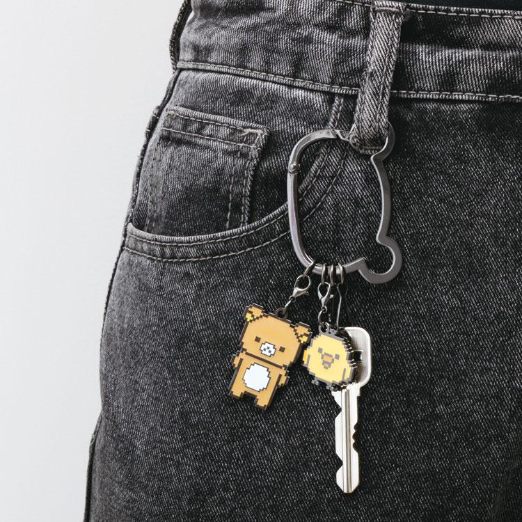 Rilakkuma & Kiiroitori Yellow Chick Keychain Key Holder Gaming San-X Japan 2025
