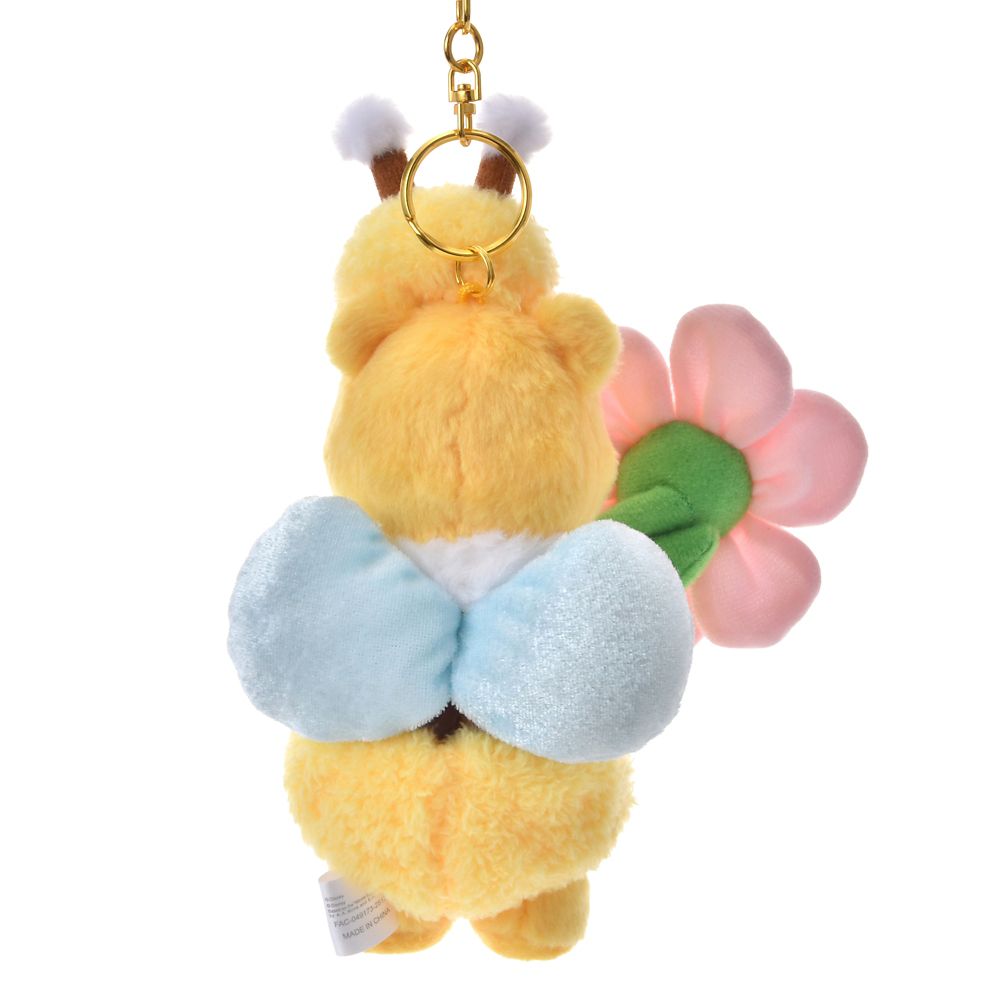 Winnie the Pooh Plush Keychain Flower Garden Disney Store Japan 2025