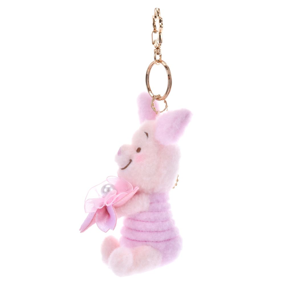 Piglet Plush Keychain SAKURA Disney Store Japan 2025 Winnie the Pooh