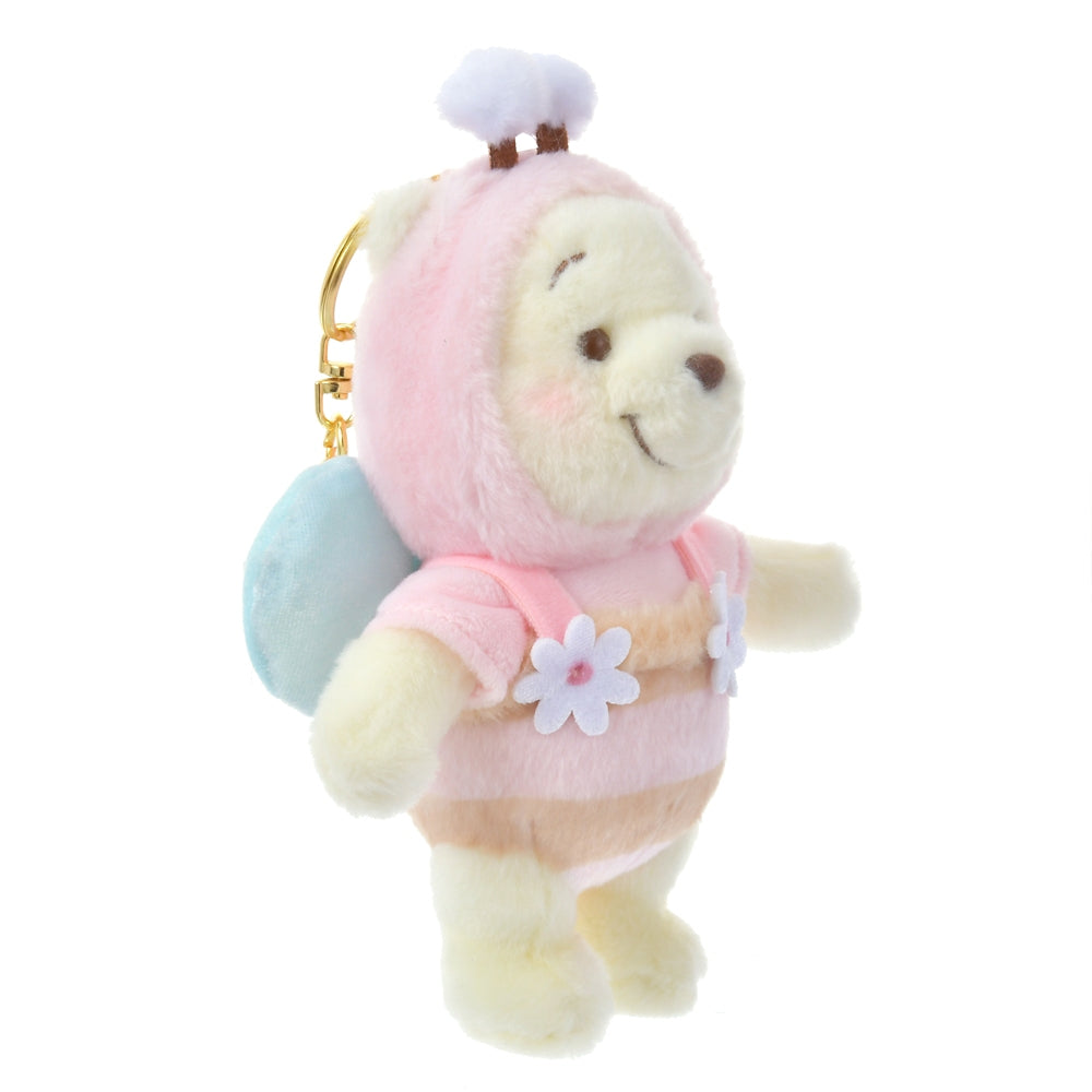 Winnie the Pooh Plush Keychain Pink HONEY DAY Disney Store Japan 2024