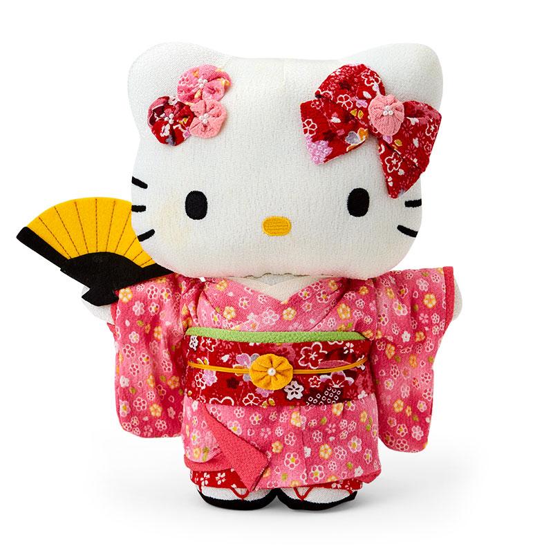 Hello Kitty Crepe Japanese Plush Doll L Pink Sanrio Japan Sakura 2024