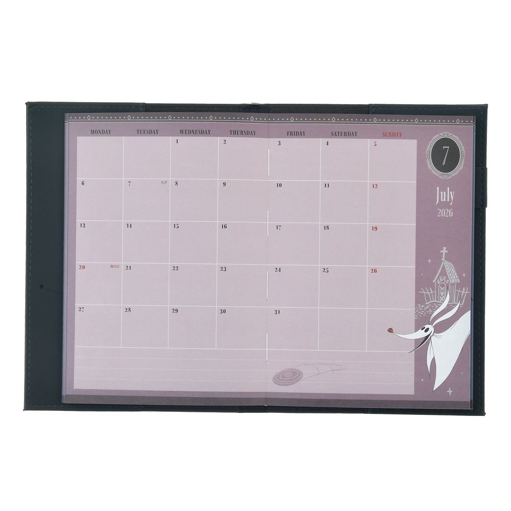 Nightmare Before Christmas 2026 Schedule Book B6 Weekly Disney Store Japan