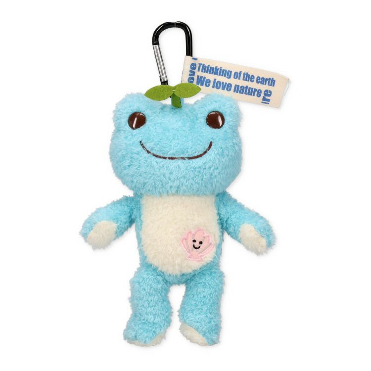 Pickles the Frog Eco Shopping Tote Bag Plush doll Pouch Earth Blue Japan 2024