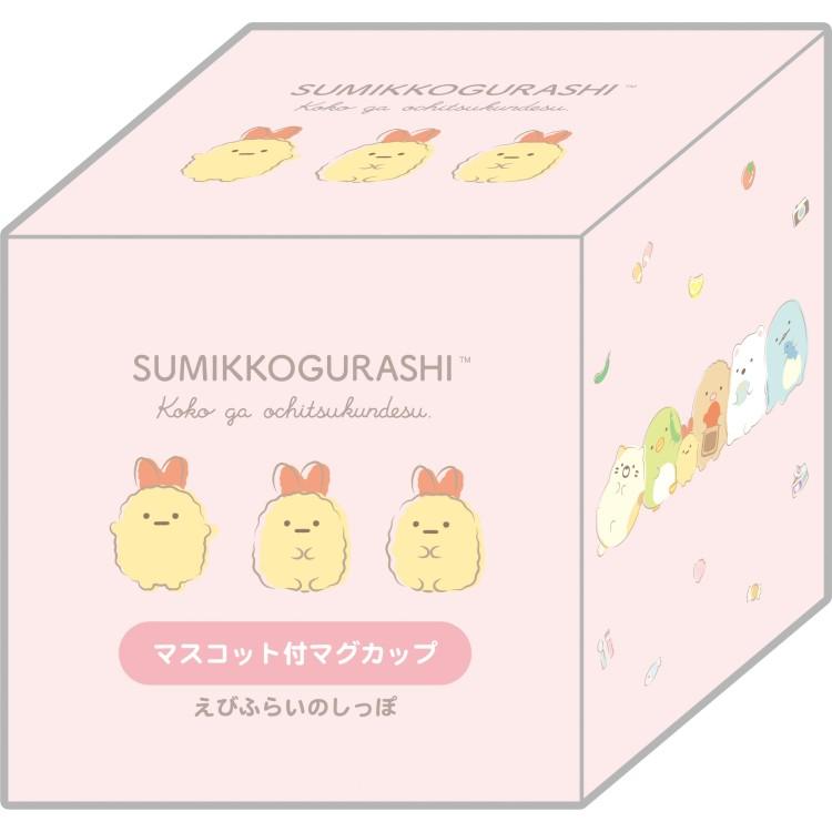 Sumikko Gurashi Fried Shrimp Tail Mug Cup w/ Figure Pink San-X Japan 2025
