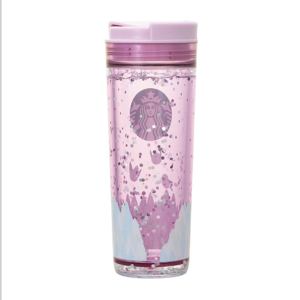 Water In Tumbler Long-tailed Tit 473ml Pink Starbucks Japan New Year 2025