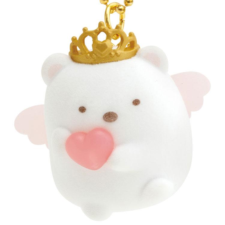 Sumikko Gurashi Shirokuma Bear Keychain Key Holder Angel San-X Japan 2024