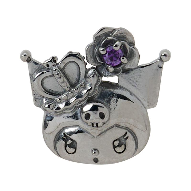 Kuromi 20th Anniversary Piercing Earring Black Sanrio Japan 2025 With Box