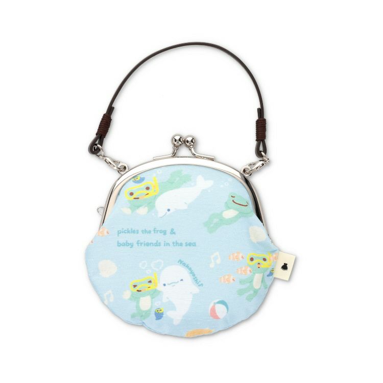 Pickles the Frog Clasp Pouch Round Sea Friends Blue AYANOKOJI Japan 2025