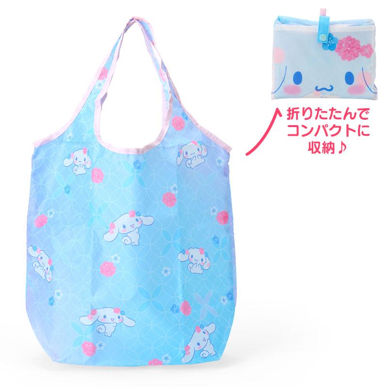 Cinnamoroll Eco Shopping Tote Bag Japanese Pattern Blue Sanrio Japan