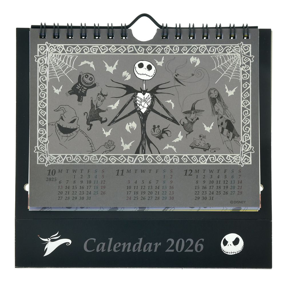 Nightmare Before Christmas Calendar Desktop 2026 Pop Up Disney Store Japan