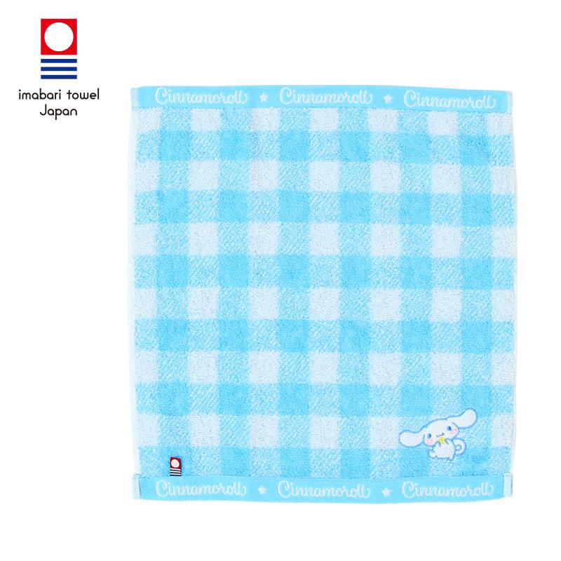 Cinnamoroll Hand Towel Plaid Blue Imabari Sanrio Japan 2025