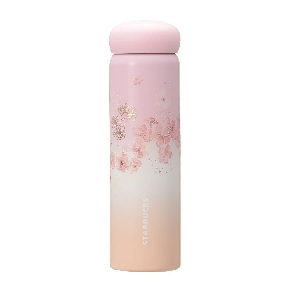 Starbucks Japan SAKURA 2025 Stainless Bottle Pale Pink Gradation 355ml