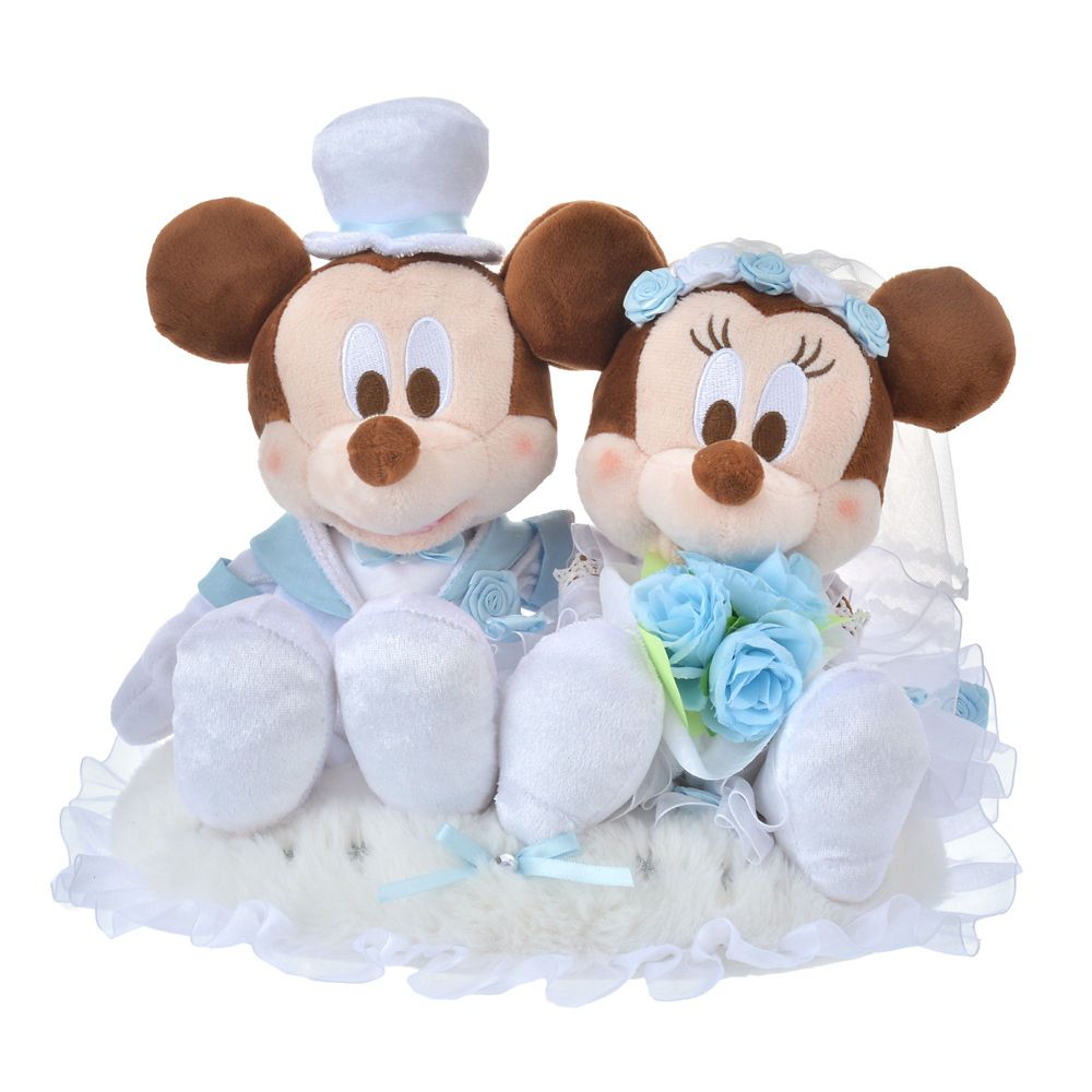 Mickey & Minnie Plush Doll Wedding Disney Store Japan 2025