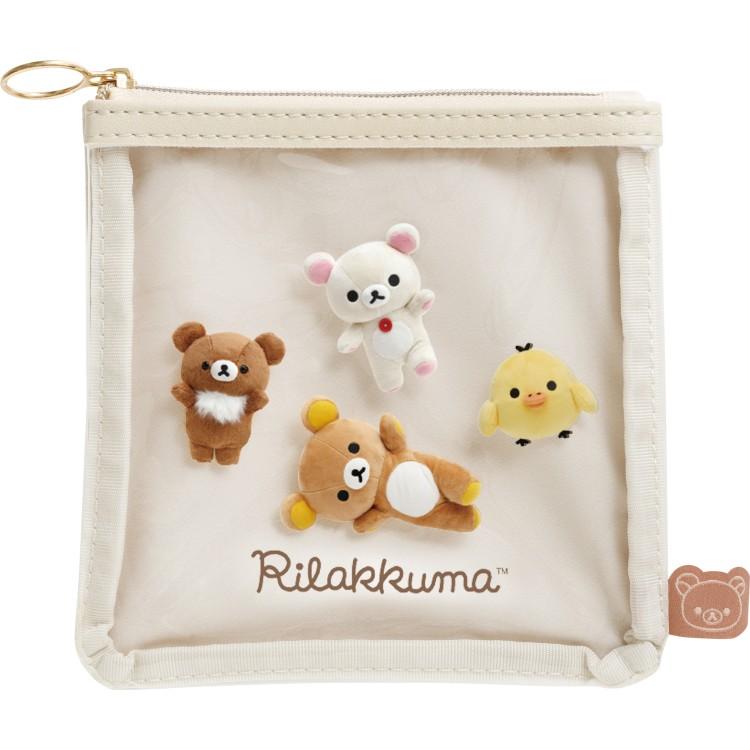 Rilakkuma Flat Pouch Off White Stuffed Animal Photos San-X Japan 2025