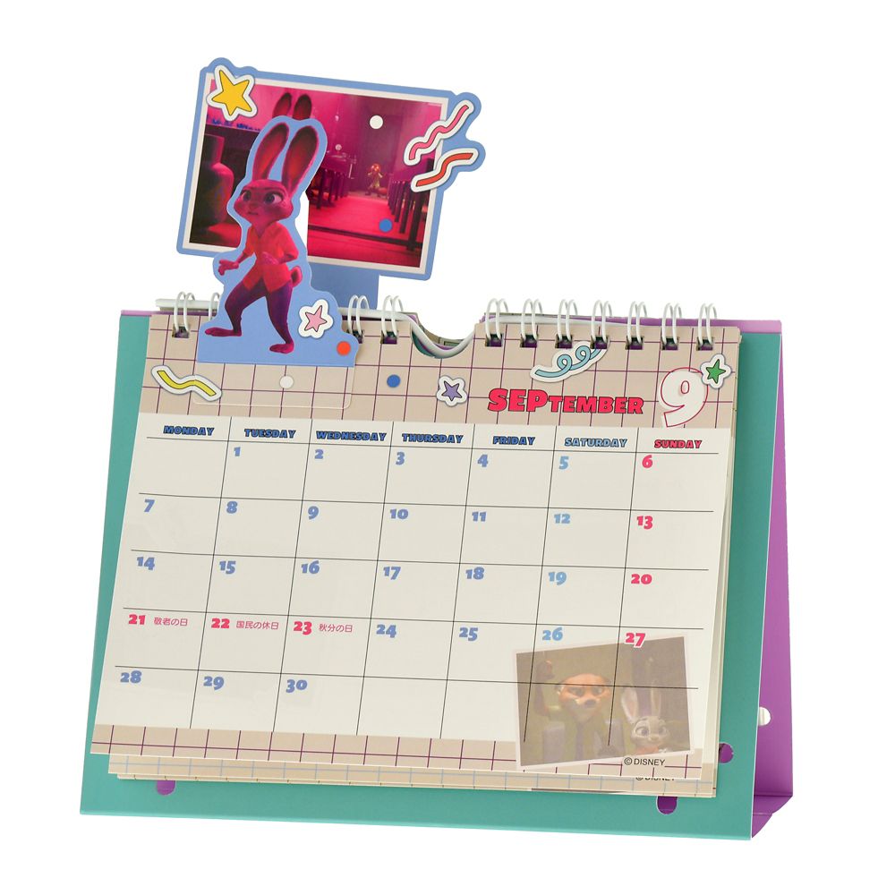 Zootopia Calendar Desktop 2026 Pop Up Disney Store Japan