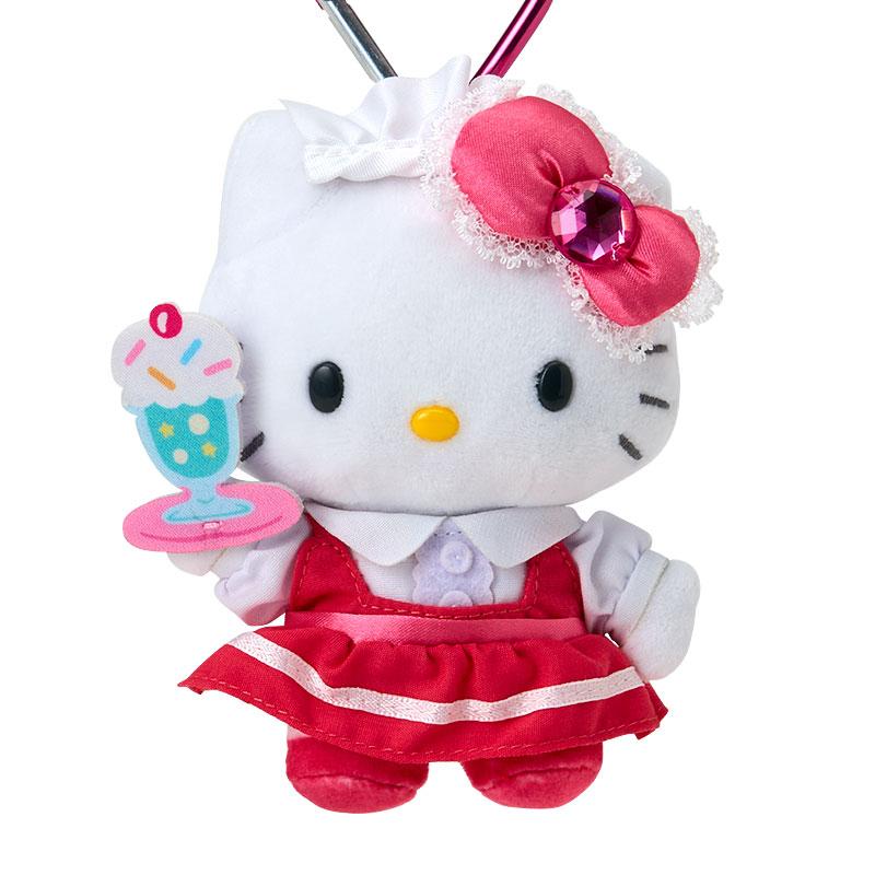 Hello Kitty Plush Mascot Holder Keychain Maid Red Sanrio Japan 2025