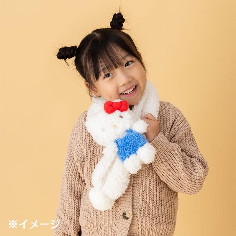 Cinnamoroll Kids Scarf w/ Plush Mascot Sanrio Japan 2024