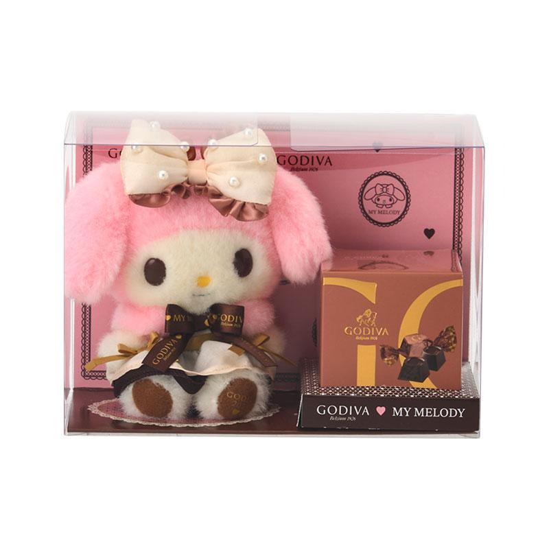 My Melody GODIVA Plush Mascot Keychain Sanrio Japan Valentine's Day 2025