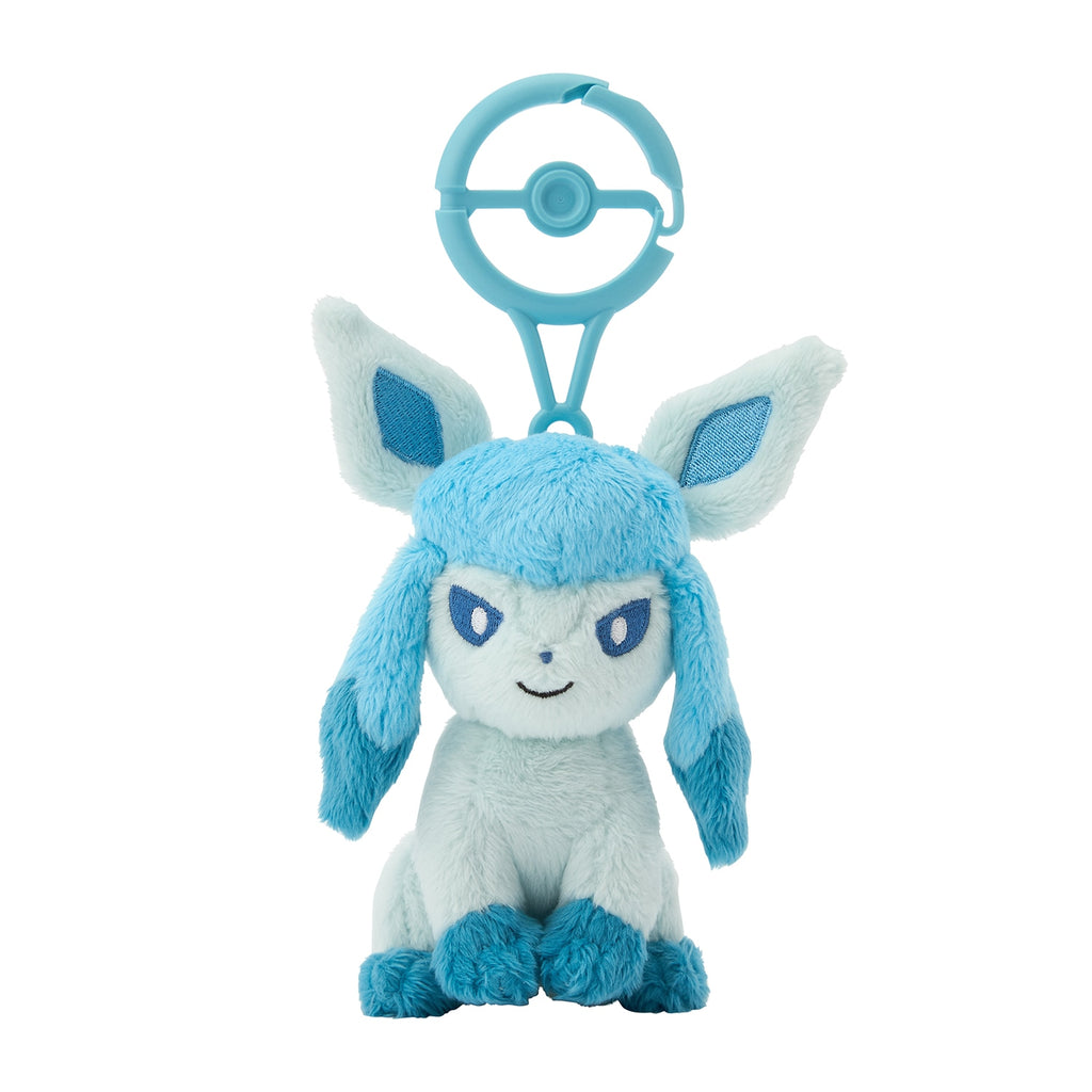 Glaceon Glacia Plush Keychain with Carabiner Pokemon Center Japan 2024