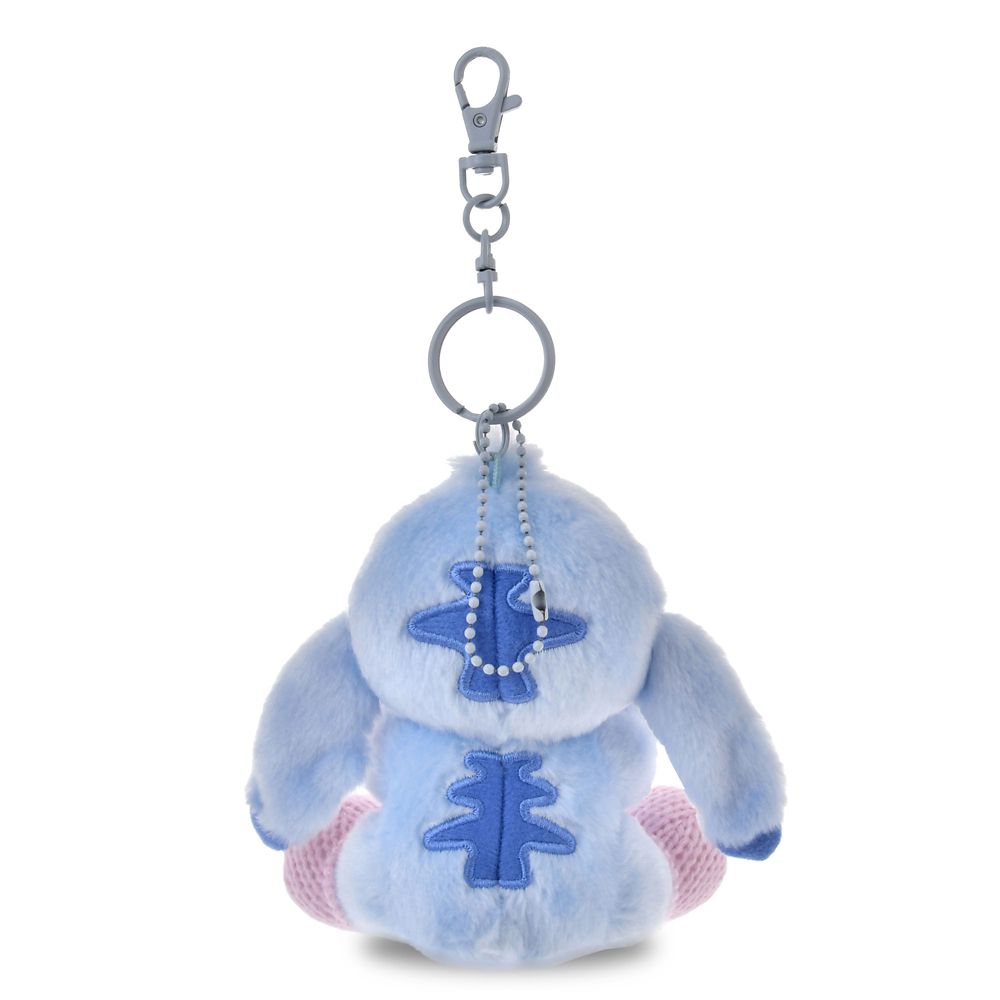 Stitch Plush Keychain Blue Winter Shiny Color Disney Store Japan 2025