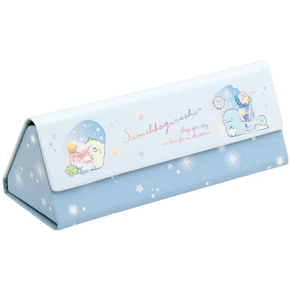 Sumikko Gurashi Folding Glasses Case Blue San-X Japan 2024