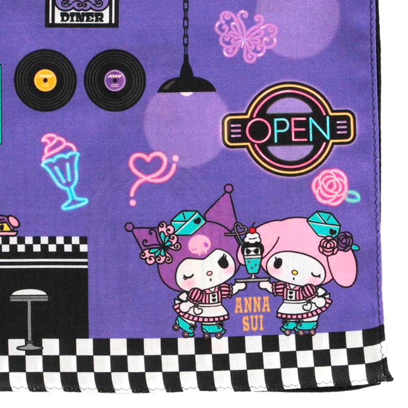 My Melody & Kuromi ANNA SUI Handkerchief Diner Sanrio Japan 2025
