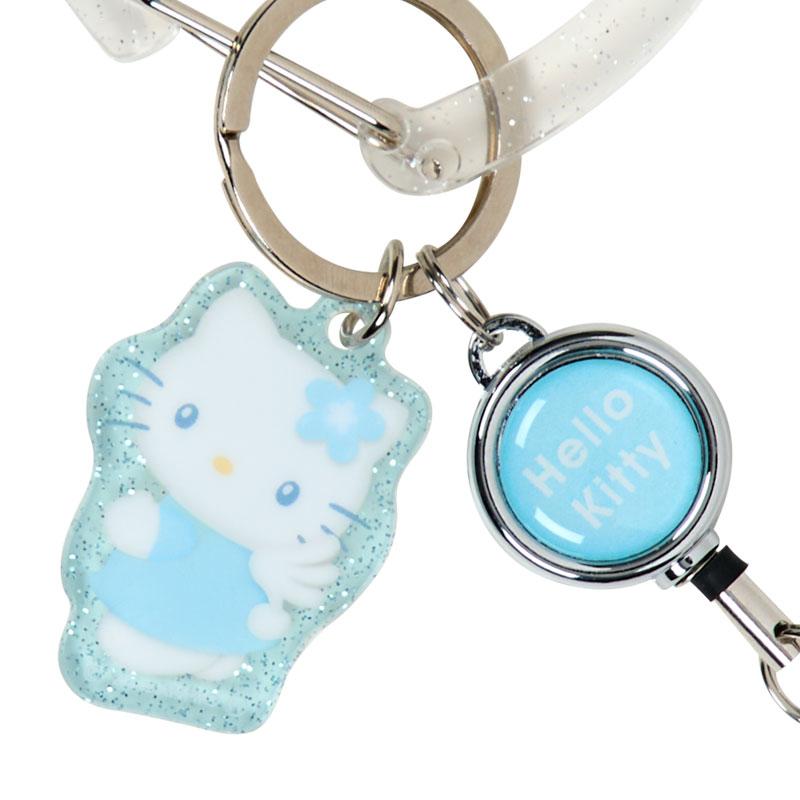 Hello Kitty Acrylic Karabiner Key Holder Blue Sparkling Angel Sanrio Japan 2025