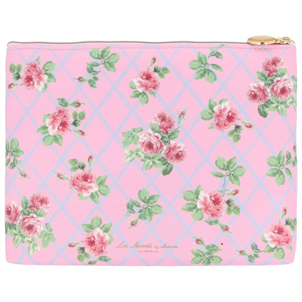 Laduree Flat Pouch Jardin Marie Antoinette Rose Pink Japan