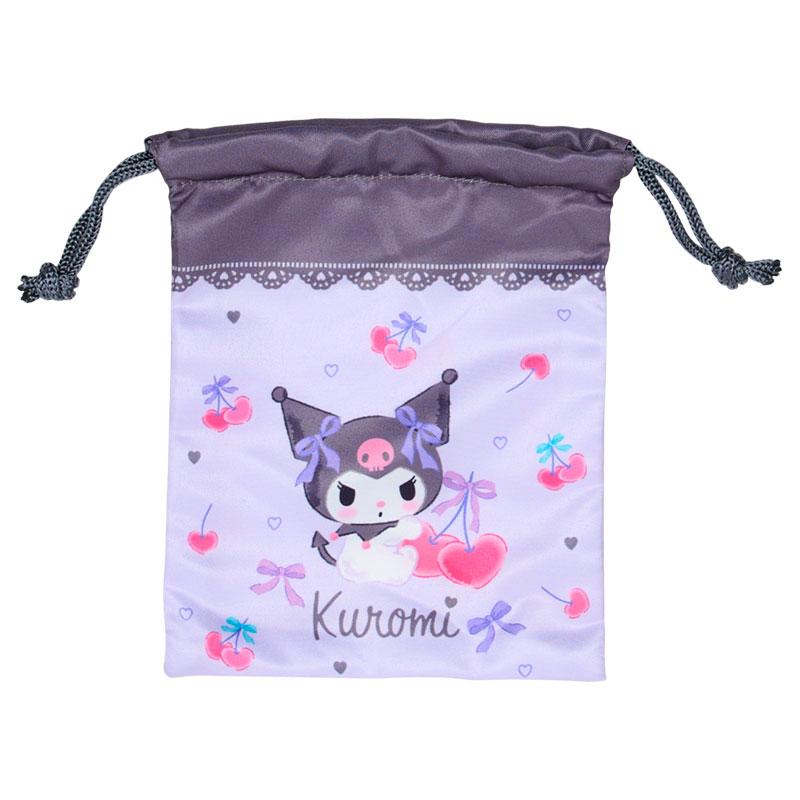 Kuromi Mirror & Hairbrush Set with Pouch Sanrio Japan 2025