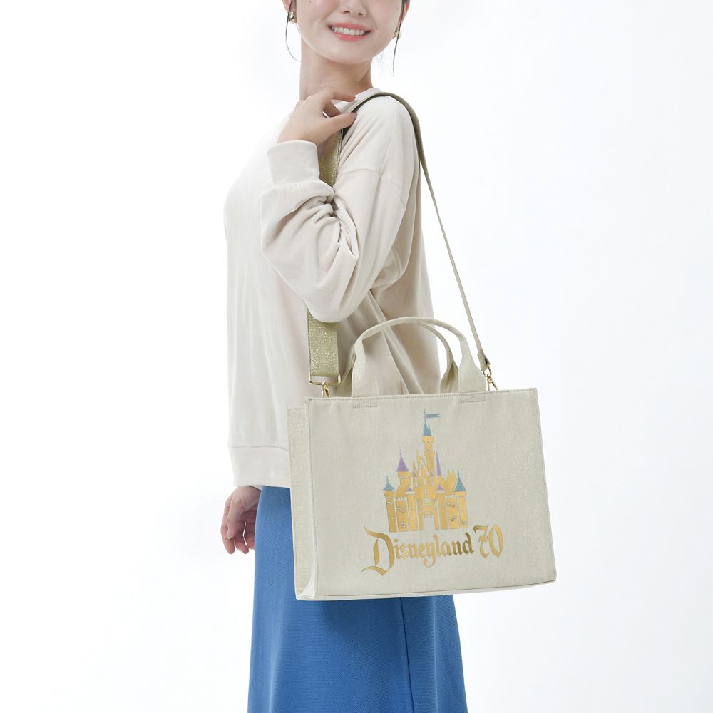 Sleeping Beauty Aurora 2WAY Tote Shoulder Bag DISNEYLAND 70TH Disney Store Japan