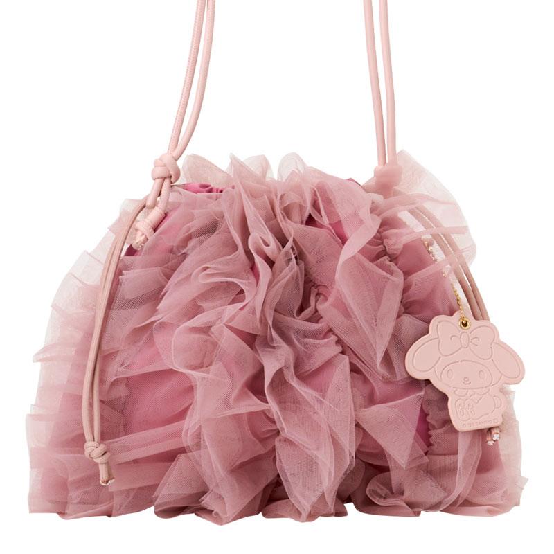 My Melody Tulle Drawstring Shoulder Bag Sanrio Japan 2025