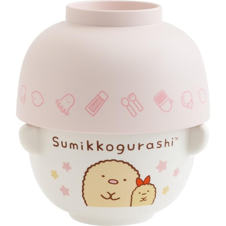 Sumikko Gurashi Ebi furai Tonkatsu Bowl Set Pink San-X Japan 2025