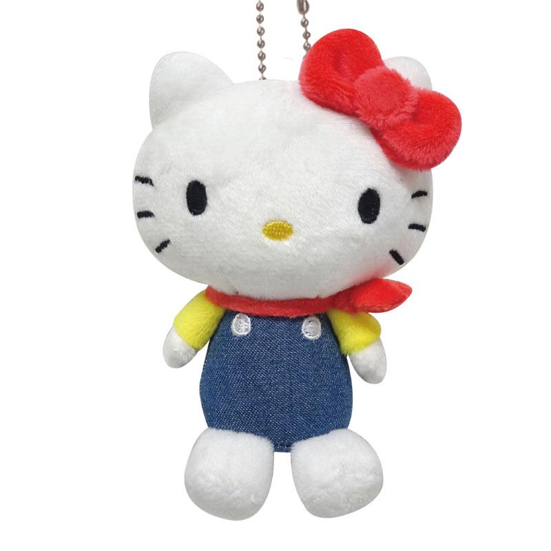 Hello Kitty Plush Mascot Holder Keychain Vintage Retro Sanrio Japan 2024