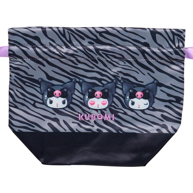 Kuromi Drawstring Pouch Set Monotone Animal Sanrio Japan 2025