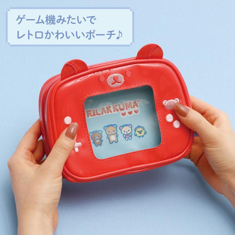 Gaming Rilakkuma Pouch Red San-X Japan 2025